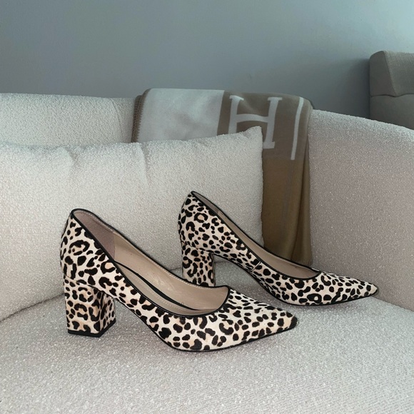 Marc Fisher Shoes - Marc‎ Fisher Calf Hair Leopard Black Heel Pointed Toe Heels
